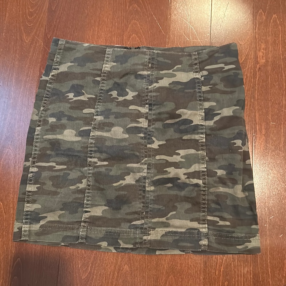 Free people army mini skirt